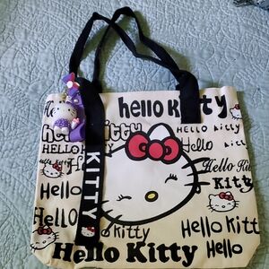 Hello Kitty Tote Bag with Black Handles